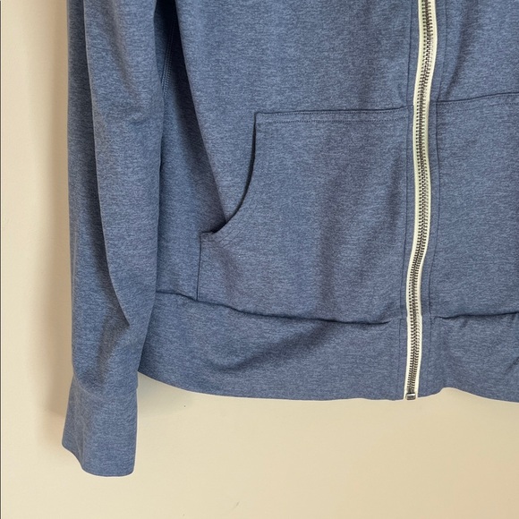 Vuori Women's Halo Performance Hoodie Zip Up Size Small Blue Heathered - Picture 3 of 8